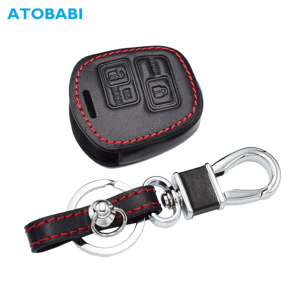 Кожаный чехол для автомобильных ключей Lexus ES GX Toyota RAV4 Camry Highlander Corolla Prado Avensis Yaris Auris 2