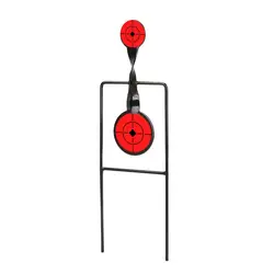 Двухдисковый спиннинг мишень для непрерывной практика стрельбы Тактический Портативный яблочко для охоты аксессуар пейнтбол с