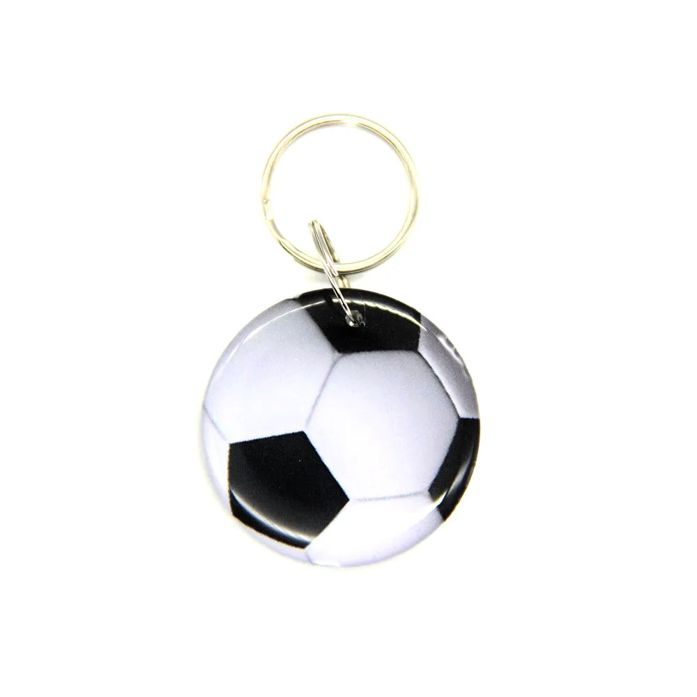 

1pcs EM4305 EM4205 125KHZ Football Pattern Dropping Glue Waterproof RFID Keyfob Duplicate Clone Badge Access Control Card