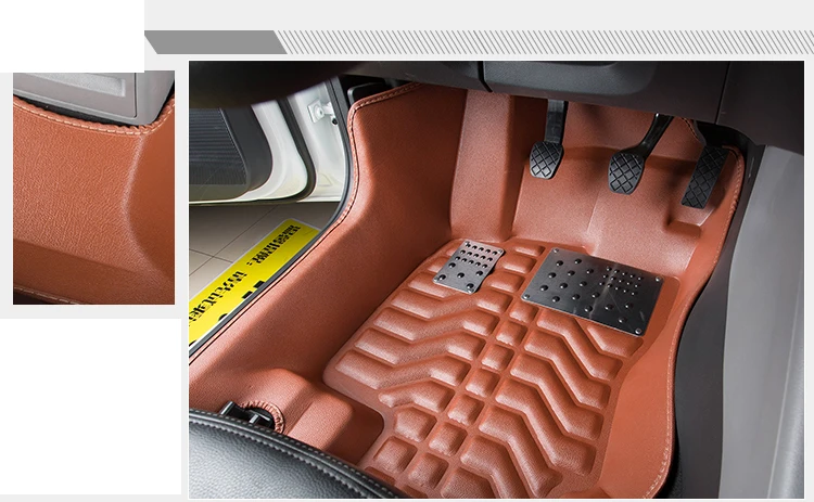 Волокна кожаные автомобильные коврики для skoda octavia 2005- 2013 2012 2011 2010 2009 2008 2007