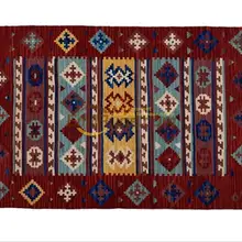 Килим шерстяной ковер ручной работы для гостиной геометрический турецкий натуральный