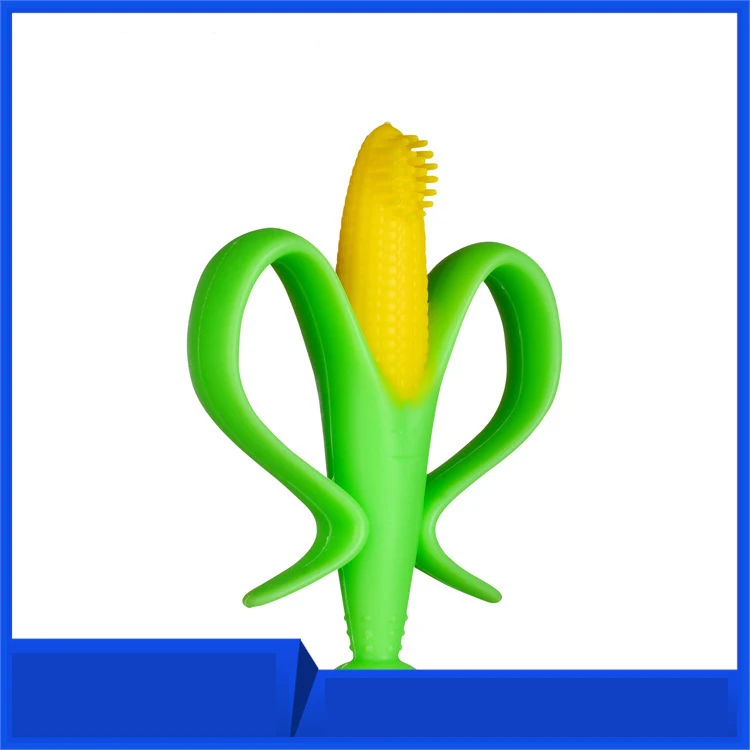 

Factory Direct Baby Silicone Corn Teether Toothbrush Flower-Shaped Bite Glue Teether Baby Grinding Machine