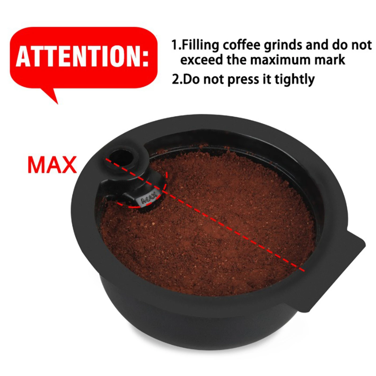 Refillable PP Coffee Capsule Pod for Bosch Tassimo Stainless Steel Mesh Refillable Reusable Coffee Filter Cups Coffee Make Refillable PP Coffee Capsule Pod for Bosch Tassimo Stainless Steel Mesh Refillable Reusable Coffee Filter Cups Coffee Make