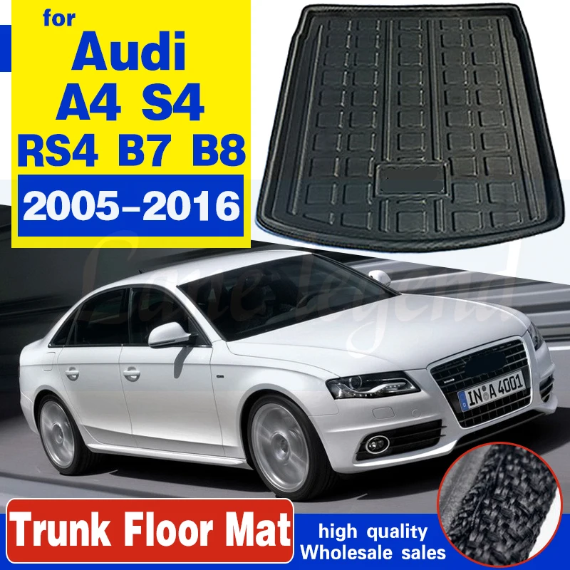 Для AUDI A4 S4 RS4 B7 B8 Седан 2005 2016 заднего коврик для багажника БАГАЖНИК Грузовой лоток