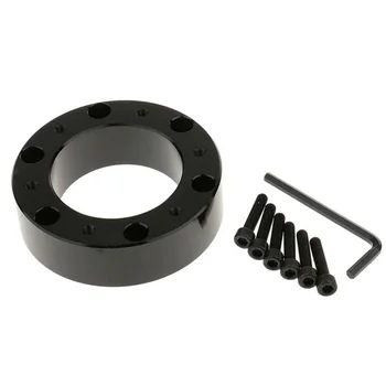 

Black Aluminium Steering Wheel Gasket Spacer Hub Bolt Kit For Momo Sparco NRG Durable Car Steering Wheel Gasket With Bolts Tool