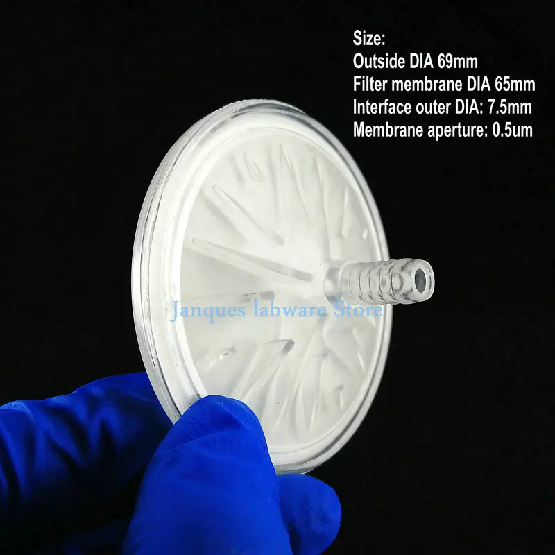 고정밀 미니어처 에어 필터, 디스크형 섬유 필터 재료, 실험실 69mm, 10 개