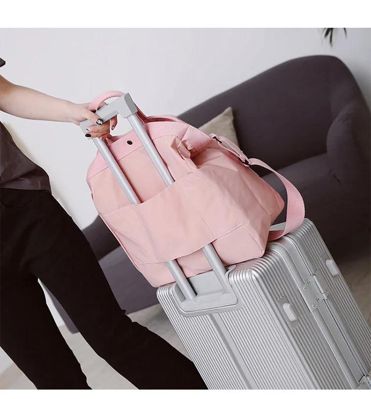 Дорожная сумка на короткое расстояние, женская сумка для ручной клади, Мужская Корейская версия, большая Вместительная дорожная сумка, светильник, водонепроницаемая сумка для фитнеса
