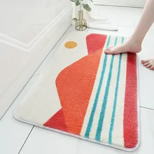 Современный нескользящий прочный коврик для входной двери, спальни, ванной, кухни, декоративный внутренний коврик, ковер, напольный коврик