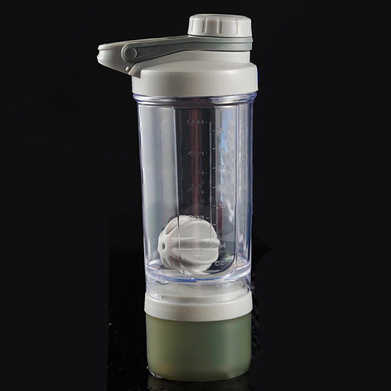 500ML Protein Powder Shaker Bottle Sports Fitness Mixing Whey Protein Water Bottle Sports Shaker for Gym Powerful Leakproof