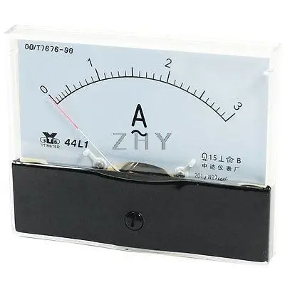 

Fine Turning Dial Panel Ammeter Tester AC 0 - 3A Measuring Range 44L1
