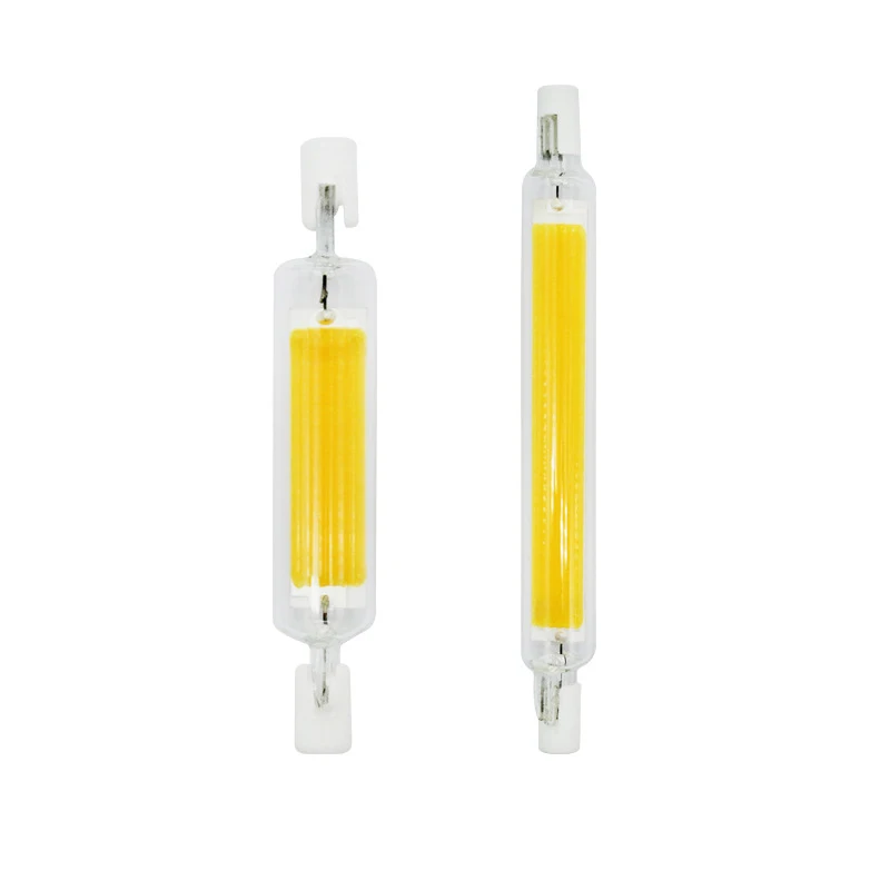 

R7S LED 118mm 78mm Dimmable COB Lamp Bulb Glass Tube 15W 30W 40W 50W Replace Halogen Lamp Light AC 110V 220V 230V R7S Spotlight