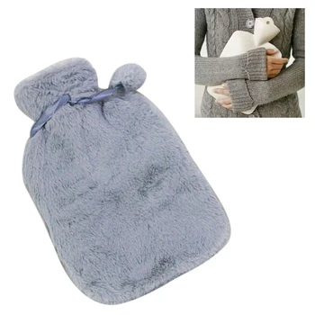 

Luxury Cosy Durable Office Exquisite Home Faux Fur Hot Water Bottle Heat Retaining Warm Winter Detachable Practical Travel