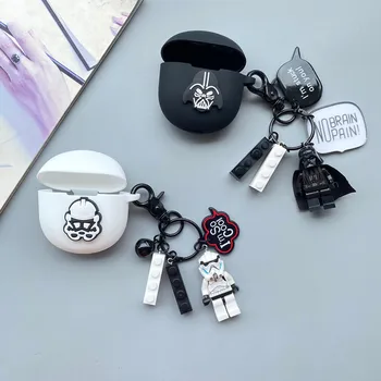 

Cartoon Anti-scratch Full Protective Cover Silicone Case For VIVO TWS Neo Cover Earphones Charging Box With Keyring