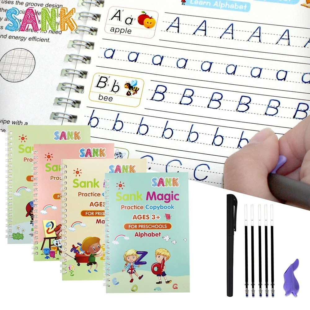 xlpace Magic Calligraphy That Can Be Reused Handwriting Copybook Set for Kid Calligraphic Letter Writing
