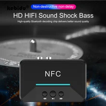 Kebidu BT200 NFC Bluetooth приемник 3,5 мм AUX RCA Jack A2DP Hifi беспроводной Bluetooth 5,0 аудио музыкальный адаптер Авто для автомобильного динамика