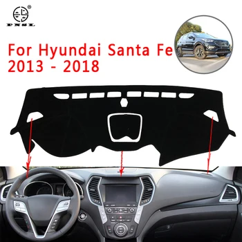 

PNSL Car Dashboard Cover Dash Mat Dash Pad Carpet For Hyundai Santa Fe 2013 2014 2015 2016 2017 2018 2019 anti - slip anti - uv