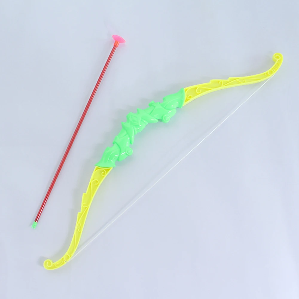 Children's Simulation Toy Shooting Bow and Arrow Plastic Soft Bullets 4 Military Models Parent-child Indoor Sports Toys 0723
