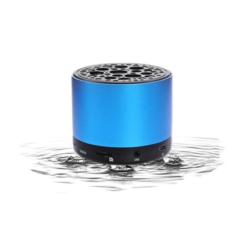 Портативный Bluetooth говорящий радиоприемник наружный мини динамик синий