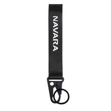 Chaveiro de couro genuíno dos homens simples chaveiro titular keyfob para nissan navara d40 d22 d23 np300 acessórios do carro