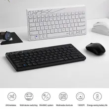 Para 8000gt suporte usb bluetooth sem fio 2.4g escritório mudo mouse teclado conjunto 1300 dpi 87 teclas para ratos computador