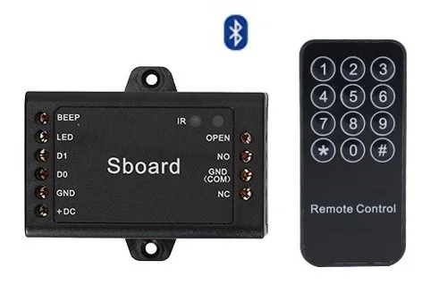 Sboard BT Single door Access Controller Bluetooth Mini Door Controller Connect with Any Reader Wiegand 26~37 bits output