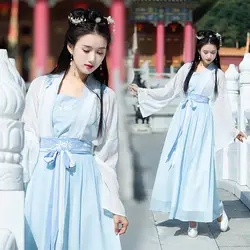 Вышивка костюм для классических танцев Hanfu женское народное платье феи карнавальный наряд сценическая одежда для выступлений 3 шт