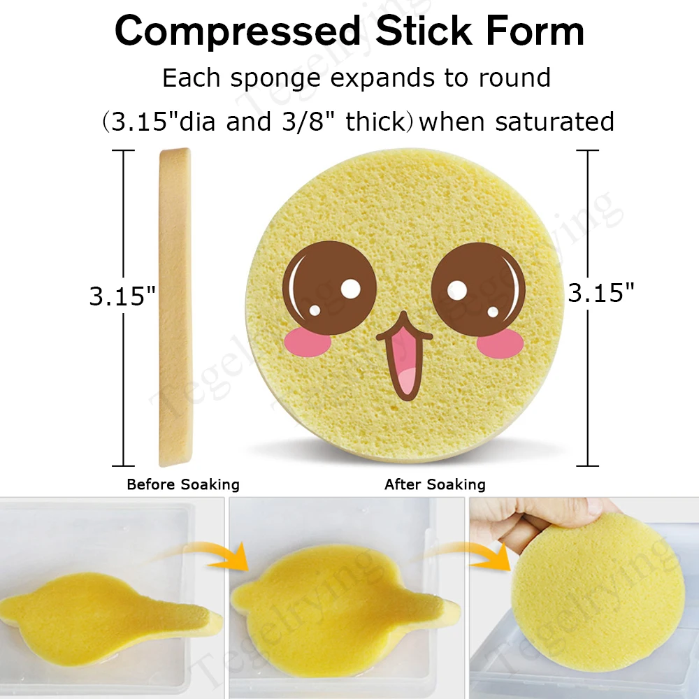 Facial Sponge Compressed PVA Professional Makeup Remover Washing Women Face Sponges Exfoliating Cleansing Spa Pads Clean Puff makeup sponge set makeup sponge powder puff makeup puff makeup puff set powder puff set