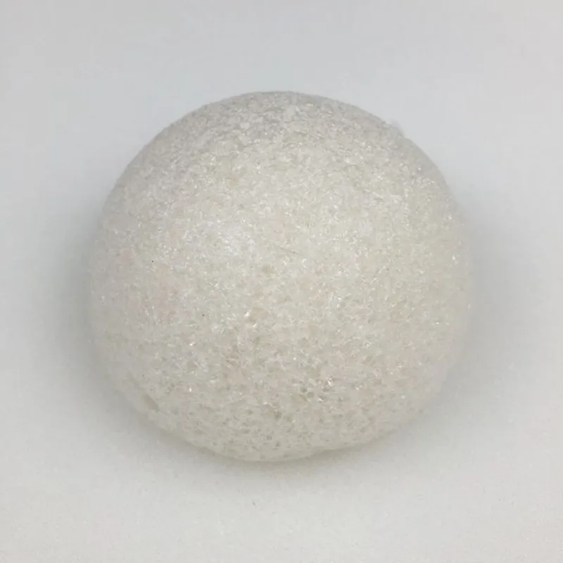 1 шт. натуральная косметика Konjac Puff бамбуковый уголь Очищающая губка для макияжа средство для чистки лица гладкая Красота Эфирное средство Konnyaku - Цвет: White