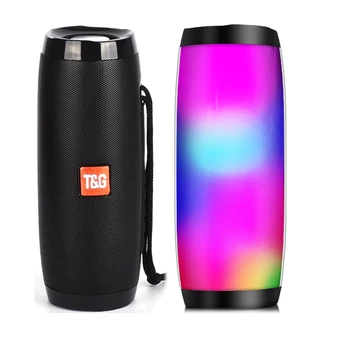 

Portable Speakers Bluetooth Column Wireless Bluetooth Speaker Powerful Loudspeaker Outdoor Bass HIFI TF FM Radio with LED Light