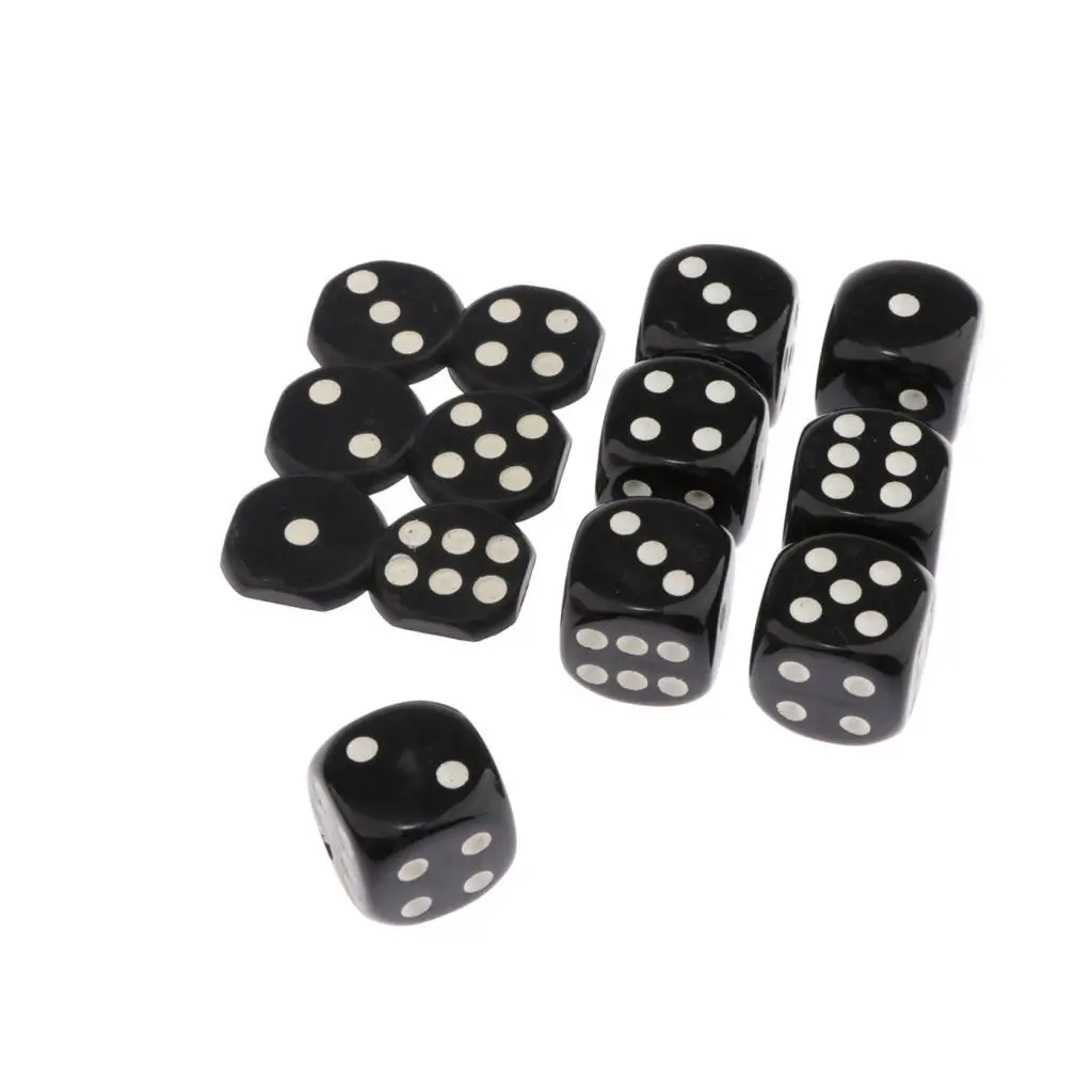 7 шт. акриловые шестигранные игральные кости D6 игральные кости для D& D DnD RPG настольная игра волшебная игрушка