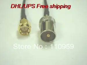 

DHL/EMS 100 pcs IEC DVB T TV PAL Male to SMA Male Crimp RG174 Pigtail-A2