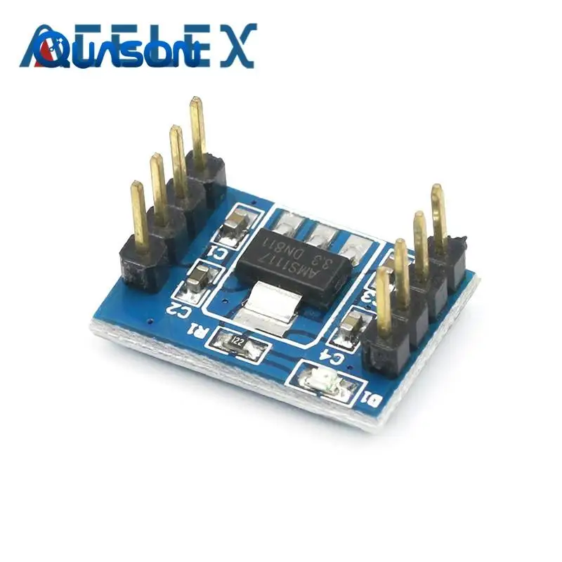 Module de régulateur de tension 3.3V/puce de régulateur AMS1117/module 5V à 3.3V/double canal ► Photo 3/6