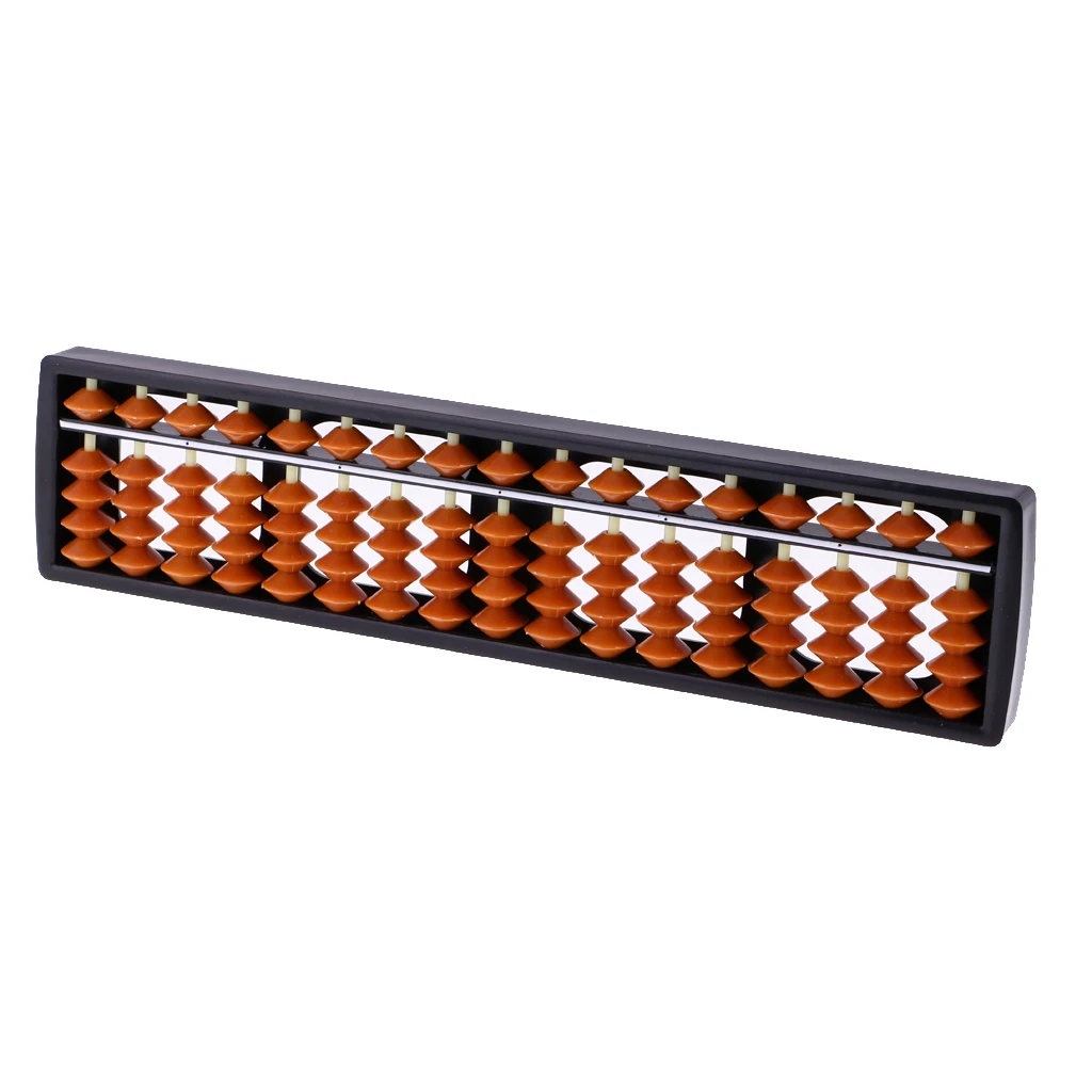 Portable 17 Rods Plastic Beads Abacus Soroban Count Number Tool Early Learning Math Toy