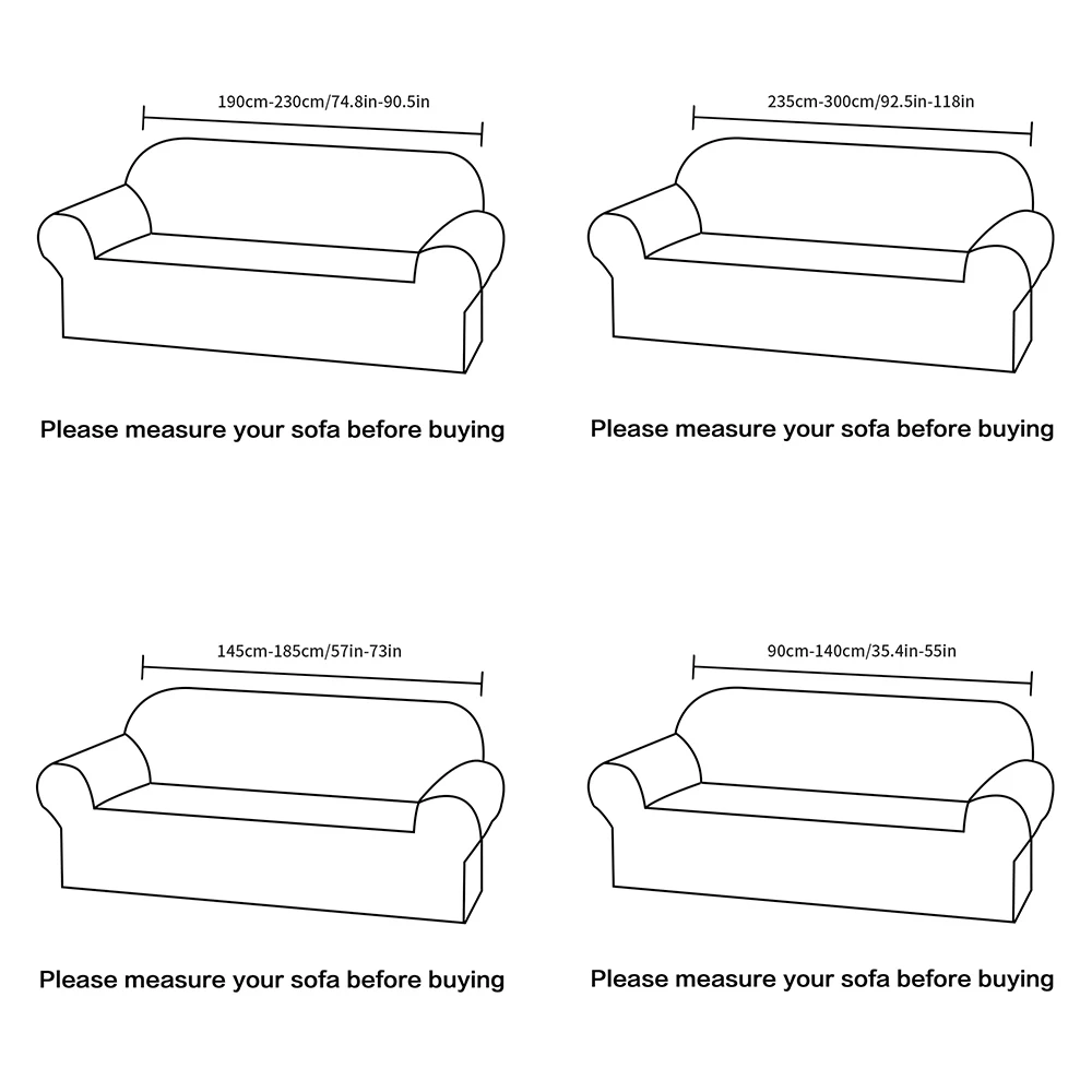 Elasticity Stretch Sofa Cover All-inclusive Sofa Slipcovers Printed Love Couch Cover Home Furniture Protector 1/2/3/4 Seater