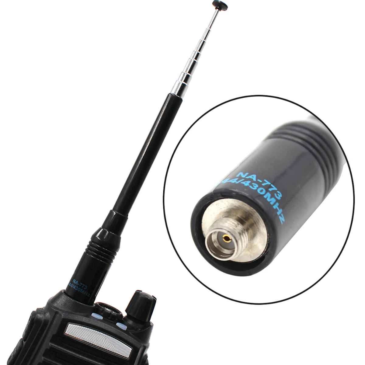 SMA Женская VHF UHF Двухдиапазонная рация телескопическая антенна для Baofeng Walkie Talkie UV-5R UV-82 BF-888S