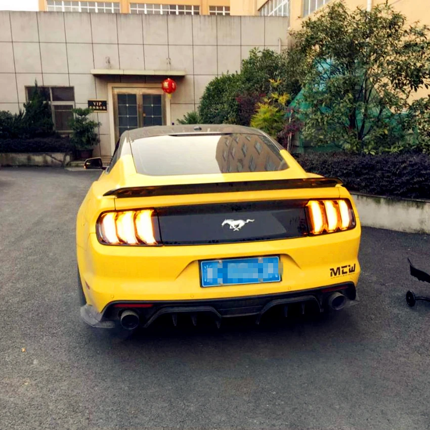 Автомобильный задний светильник VLAND для Mustang, задний фонарь,, для европейской версии, светодиодный задний светильник, желтый указатель поворота
