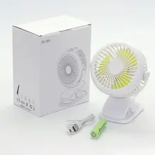 360 ° портативный Перезаряжаемый USB клип на вентилятор для детской коляски Коляска детская кроватка автомобиль путешествия Кемпинг Открытый Настольный 72XF