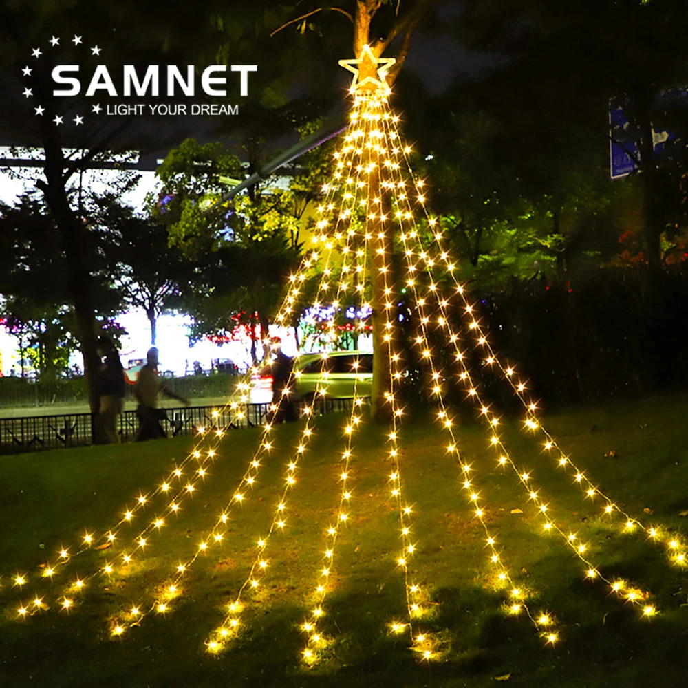 2022 Christmas Decorations Outdoor Christmas Tree Decoration Festoon String Lamp Home Decor Holiday Ornaments New Year's Garland|Pendant & Drop Ornaments| - Aliexpress