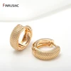 Fashion Gold Plated Hoop Earrings For Women Girls Jewelry Simple Round Earring Accessories Wholesale ► Photo 2/6