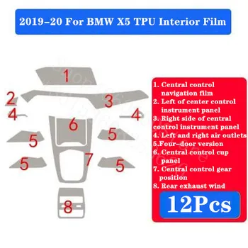 

Car accessorie For BMW 5 series 525li modified interior protective film central control foil decoration Original car transparent