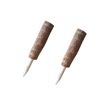 

1/2/4pcs 11.8 Inch Coir Moss Stick Coir Totem Pole For Plant Support Extension Climbing Indoor Plants Creepers