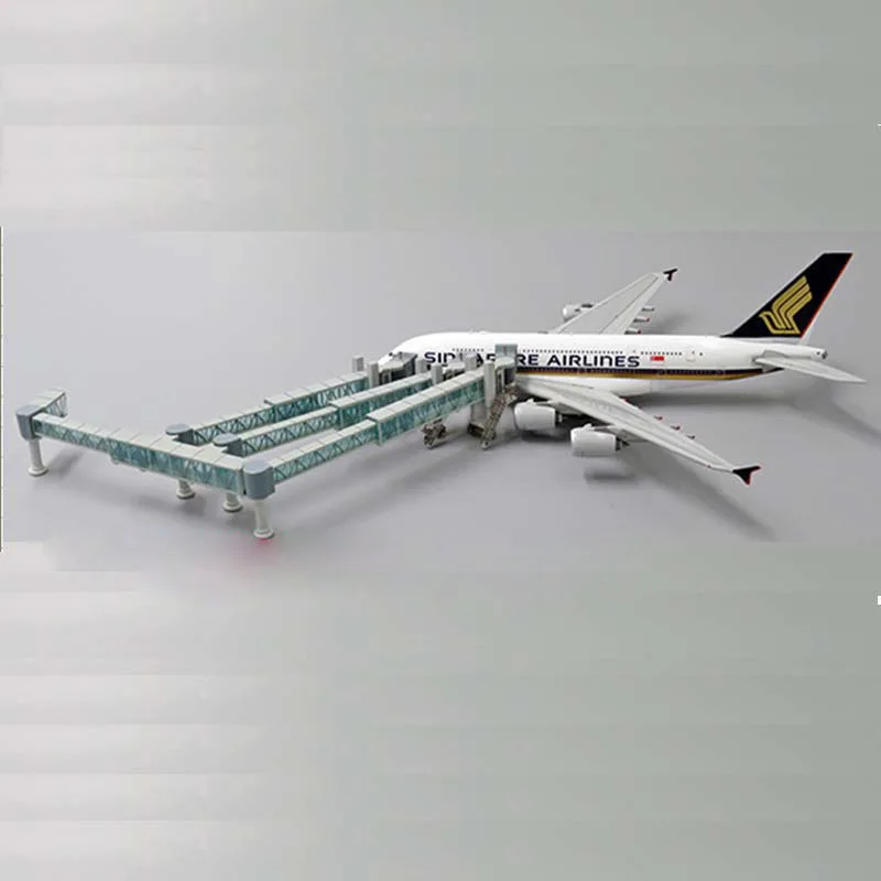 Máquina de Corpo Canais para Aeroporto Ponte de Avião Brinquedos de Exibição A380 de Canal Amplo Único Três Passageiro - 6 High Quality Brinquedos e hobbies