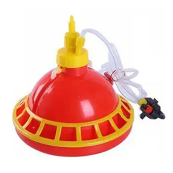 

Round Chicken Drinking Fountain Device Hanging Cup Waterer Bowl Pet Poultry Water Drinker Household Pet Feeding Utensils