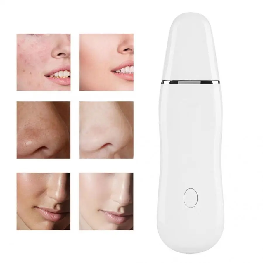 Led Mask Ultrasonic Face Skin Scrubber Pore Cleanser Lifting Tightening Cleaning Tool Face Ultrasonic