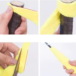 Противоскользящие аксессуары впитывающая пот ракетка ручки для бадминтона Покрытие Спорт без запаха обертывания прочный самостоятельно