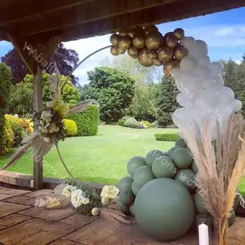 

Globos Chrome Gold DIY Macaron White Retro Green Balloon Garland Arch Kit Ballon Wedding Birthday Party Decor Baby Shower