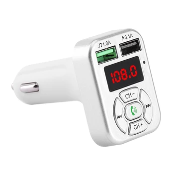 

KELIMA BT FM Transmitter Car Charger 3.1A Quick Charge Wireless BT FM Transmitter MP3 Player Phone Functions Car Accessories