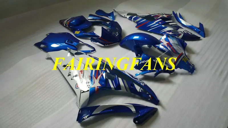Injection mold Fairing body kit for YAMAHA YZFR6 06 07 YZF R6 2006 2007 YZF600 ABS Blue white Fairings bodywork+gifts YL09