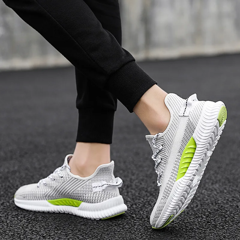 

Men's Athletic Shoes Summer New Style Punched Sheet Surface Shock Absorption Korean-style Trend Angel Yezzy350 STUDENT'S Shoes