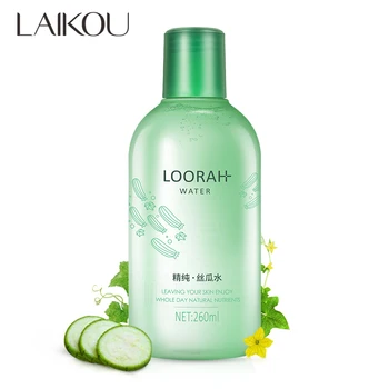 

LAIKOU Loofah Face Toner Moisturizing Oil Control Cucumber Water Skin Care 100% Organic Anti Aging Shrinking Pores Tonic Liquid